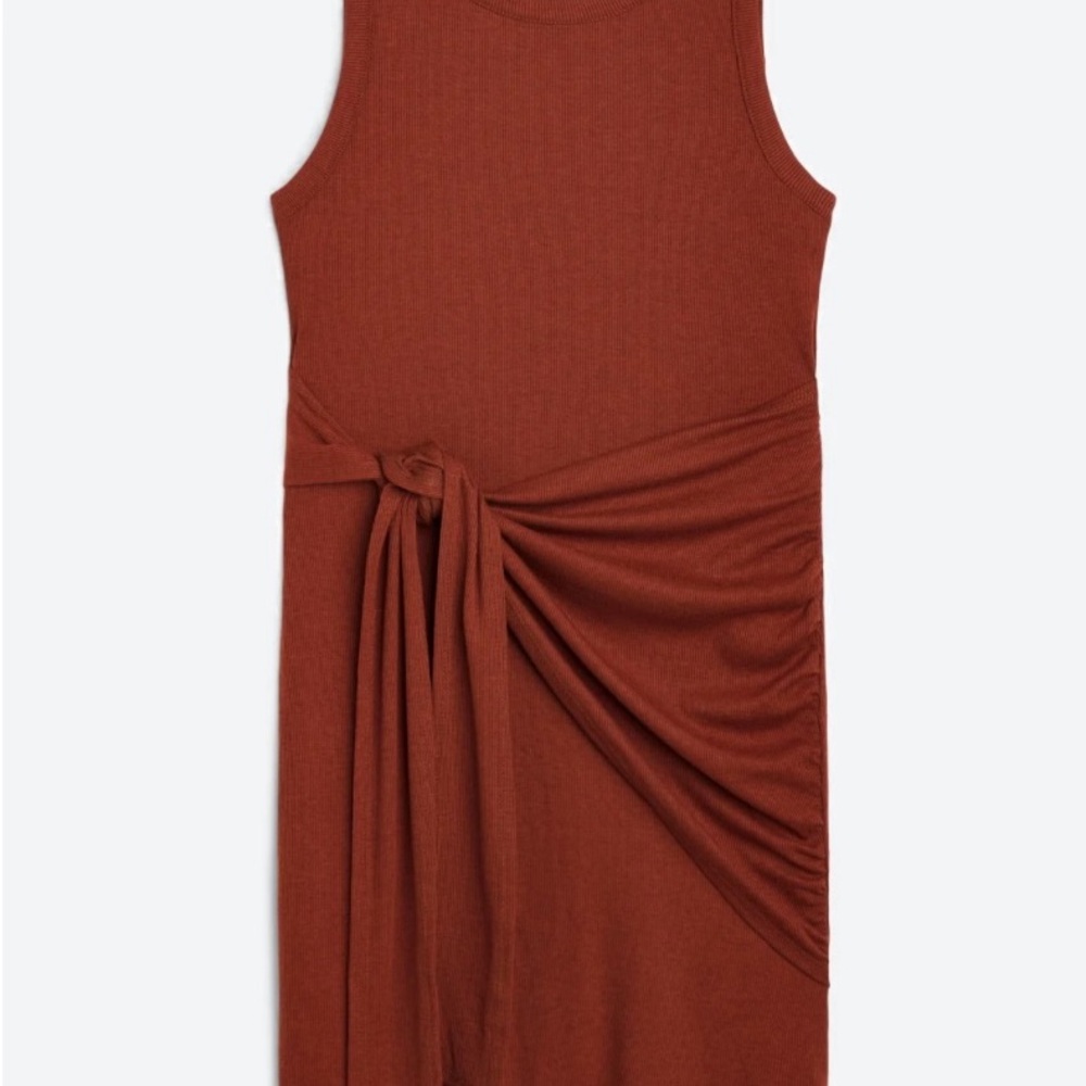 Caroline Knit Fitted Sleeveless Ribbed Dress